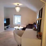 Villa Modern House In Front Of Midnight Sun *