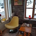Modern House In Front Of Midnight Sun