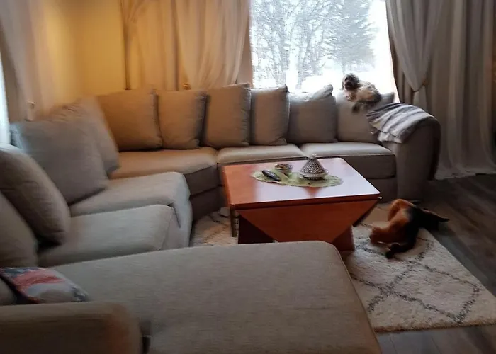 Modern House In Front Of Midnight Sun * Lavangen