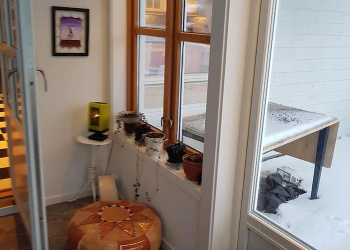 Modern House In Front Of Midnight Sun * Lavangen