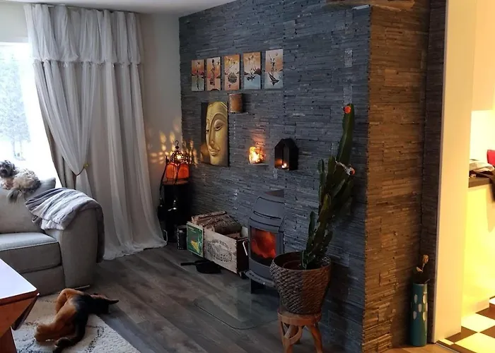 Vila Modern House In Front Of Midnight Sun *