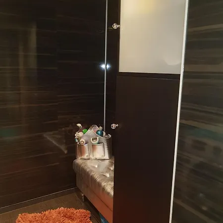 Modern House In Front Of Midnight Sun